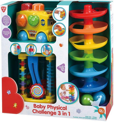 Playgo - 3 delige baby speelset in vrolijke kleuren