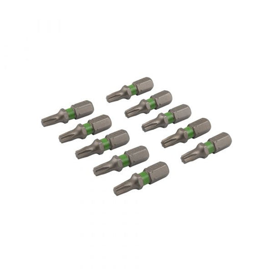 Schroefbit 25 mm tx-20 groen 10x