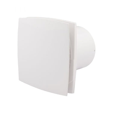 Ventilator 100 mm silent met timer. vochtsensor - wit