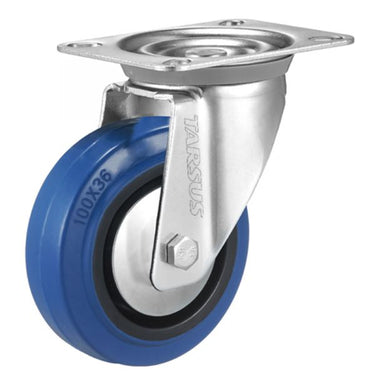 Tarsus zwenkwiel 125 mm. blauw