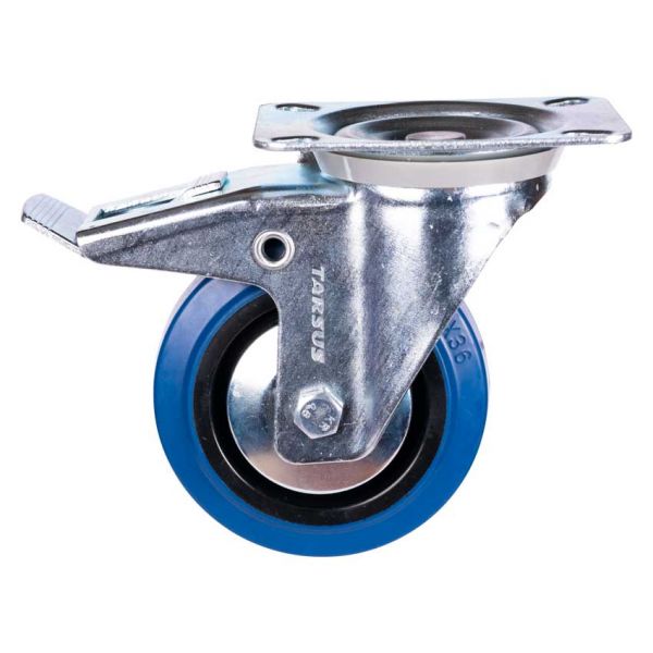 Load image into Gallery viewer, Tarsus zwenkwiel + rem 100 mm. blauw
