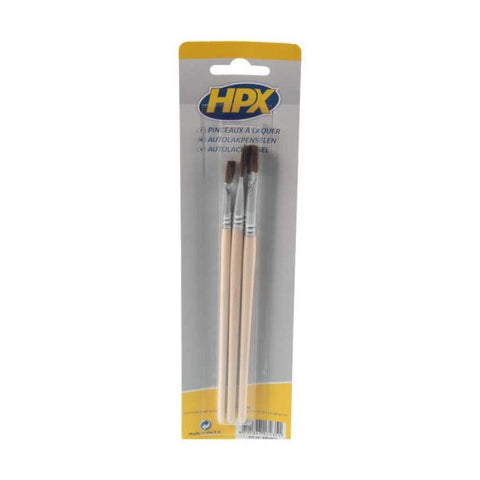 Car paint brushes HPX (set of 3 pieces)