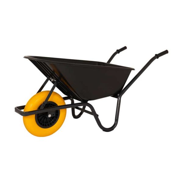 Load image into Gallery viewer, Kruiwagen kunststof zwarte bak 85 liter hq anti-lek
