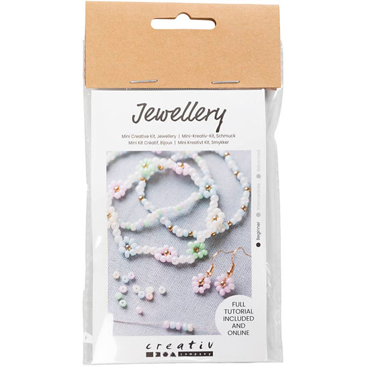 Creativ company mini hobbyset sieraden elastische armband en oorbel