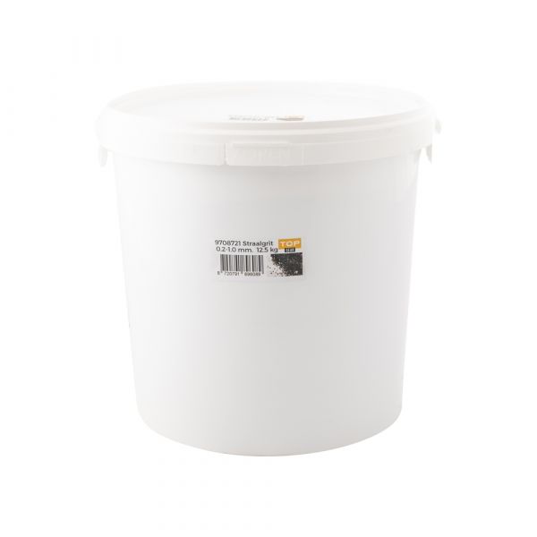 Load image into Gallery viewer, Straalgrit emmer 12.5 kg zwart 0.2 -1.0 mm.
