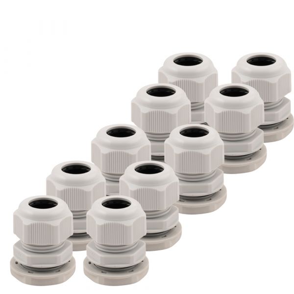 Load image into Gallery viewer, Wartel m20 grijs 10 stuks.
