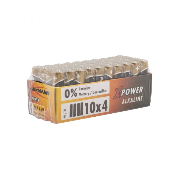 Load image into Gallery viewer, Alkaline batterij aaa lr03 40st.
