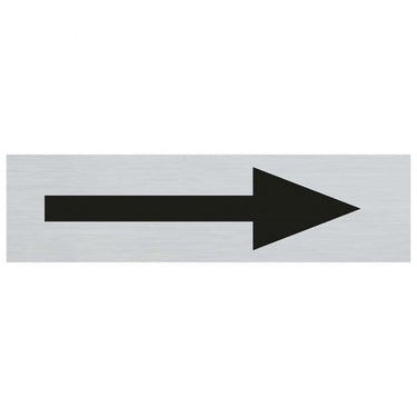 Bord alulook pijl - 165x44 mm zelfklevend.