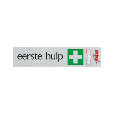 Bord alulook eerste hulp - 165x44 mm zelfklevend.