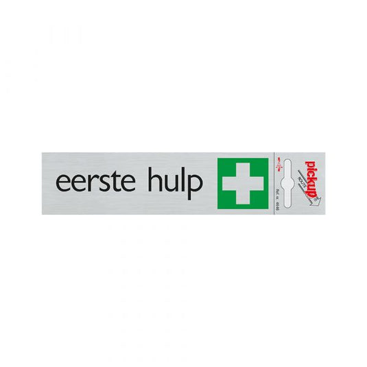 Bord alulook eerste hulp - 165x44 mm zelfklevend.