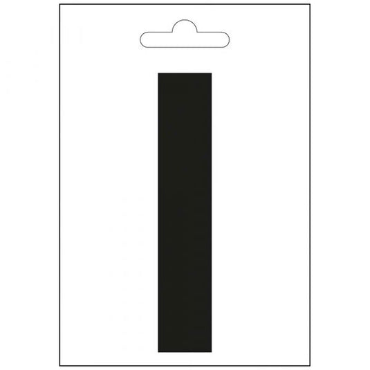 Nautic letter i zwart 100 mm.
