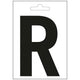 Nautic letter r zwart 100 mm.