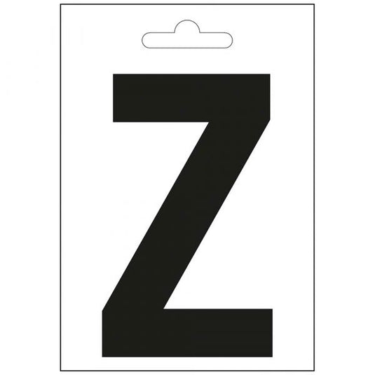 Nautic letter z zwart 100 mm.