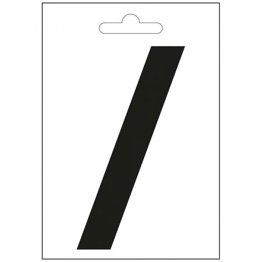 Nautic slash teken zwart 100 mm.