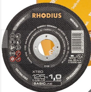 Ac doorslijpschijf 125x1 xt85 valuepk 50 stuks*