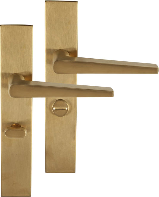 Differnz | rotterdam deurkruk | vierkant schild | wc 63 mm | goud