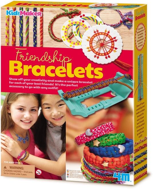 4m knutselen - maak zelf vriendschapsarmbandjes - creatief speelgoed - hobbypakket - kidzmaker - 5+