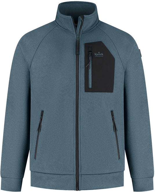 Kjelvik outdoorvest daley blauw