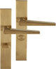 Differnz | rotterdam deurkruk | vierkant schild | wc 63 mm | goud