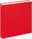 Walther me-510-r cloth - memo insteekalbum - formaat 23 x 22 cm - 200 foto's 10 x 15 cm - rood