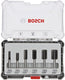 Bosch 6-delige sleuvenfrezenset 6mm schacht - 2607017465