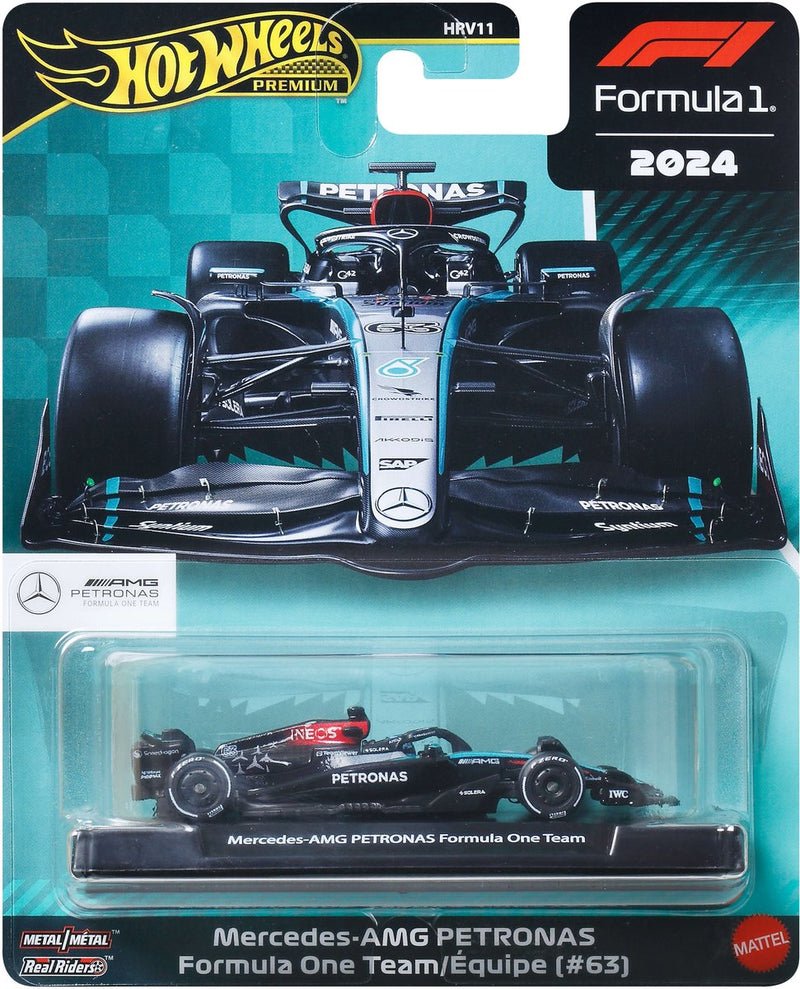 Afbeelding laden in galerijviewer, Hot wheels premium metalen formule 1 verzamelbaar speelgoed raceauto - george russell mercedes-benz
