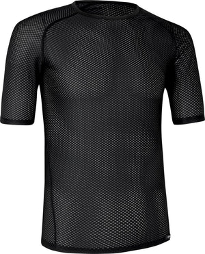 Gripgrab - ultralight mesh korte mouw base layer zomer fiets ondershirt polygiene zweethemd - zwart - heren - maat s