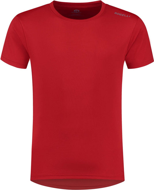 Rogelli promo hardloopshirt heren - korte mouwen - rood - 128 140
