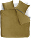 Ambiante velvety dekbedovertrek - tweepersoons - 200 x 200 220 cm - oker