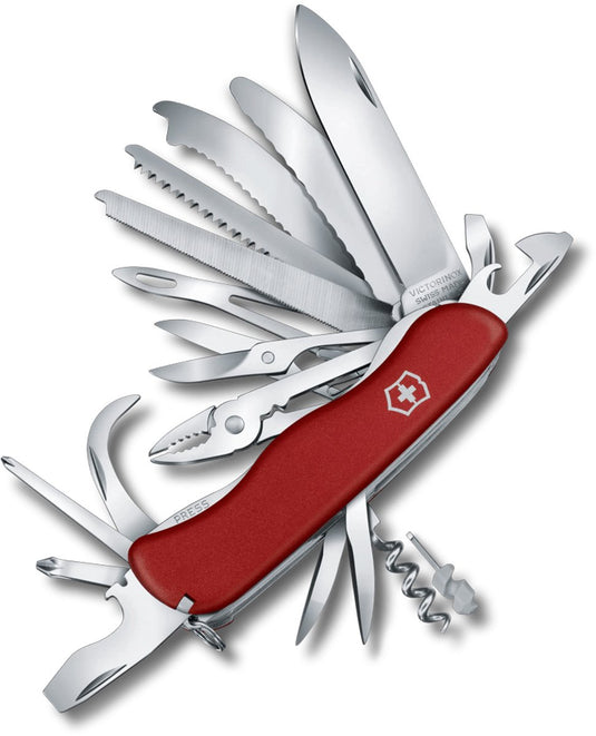 Victorinox work champ xl red zwitsers zakmes - 31 functies - rood