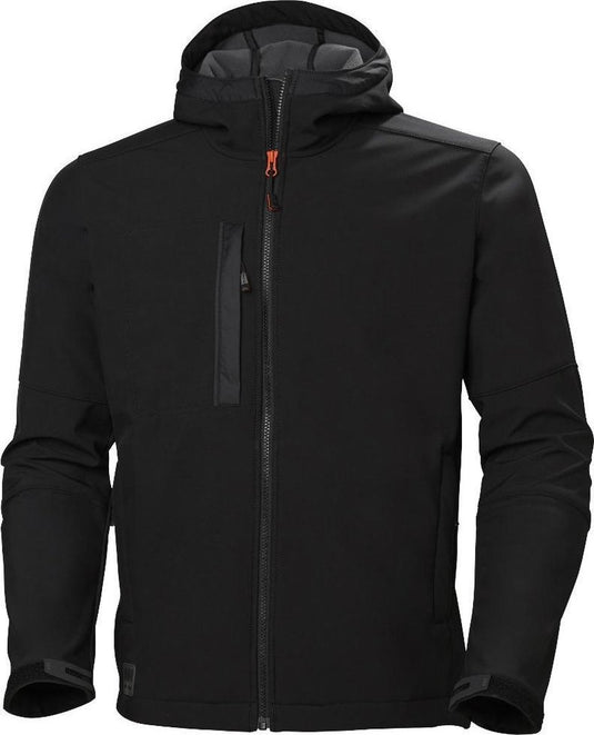 Helly hansen kensington hooded softshell 74230 - mannen - zwart - s