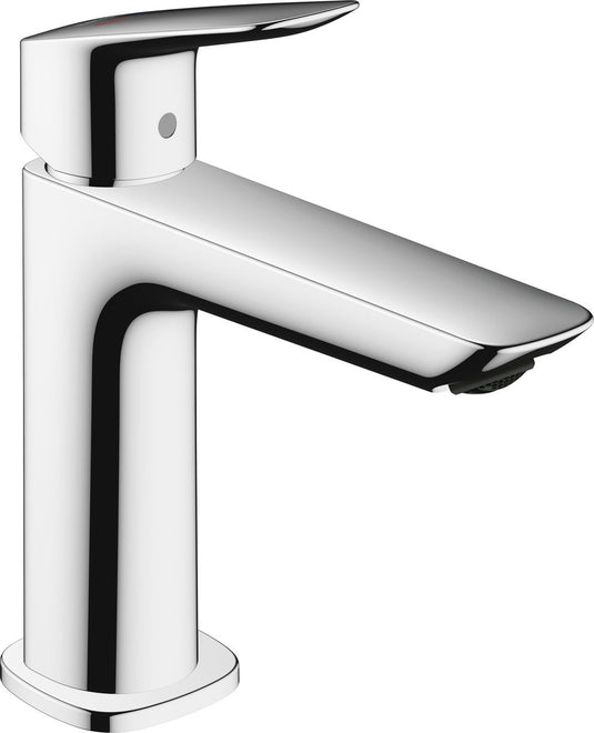 Hansgrohe logis fine - wastafelmengkraan - ééngreeps bediening - coolstart energiebesparend - zonder waste - 100mm - chroom
