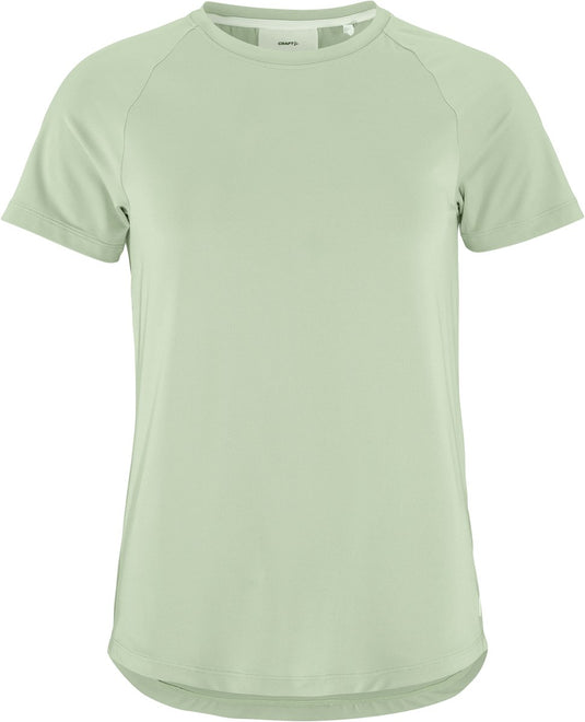 Craft collective ss tee w dames sportshirt - glacial
