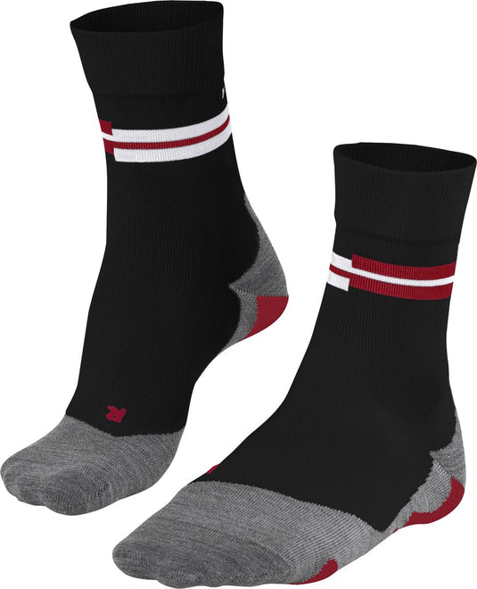 Falke ru5 hardloopsokken anti blaren, ultralichte padding functioneel garen sportsokken heren zwart - maat 44-45