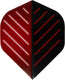 Faver dartflights - 3 stuks - pvc - rood zwart met print