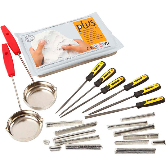 Tingieten in klei, 1 set