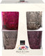 Royal leerdam - starla match color - waterglazen set - 4 delig - 35 cl - roze - glazen - waterglas