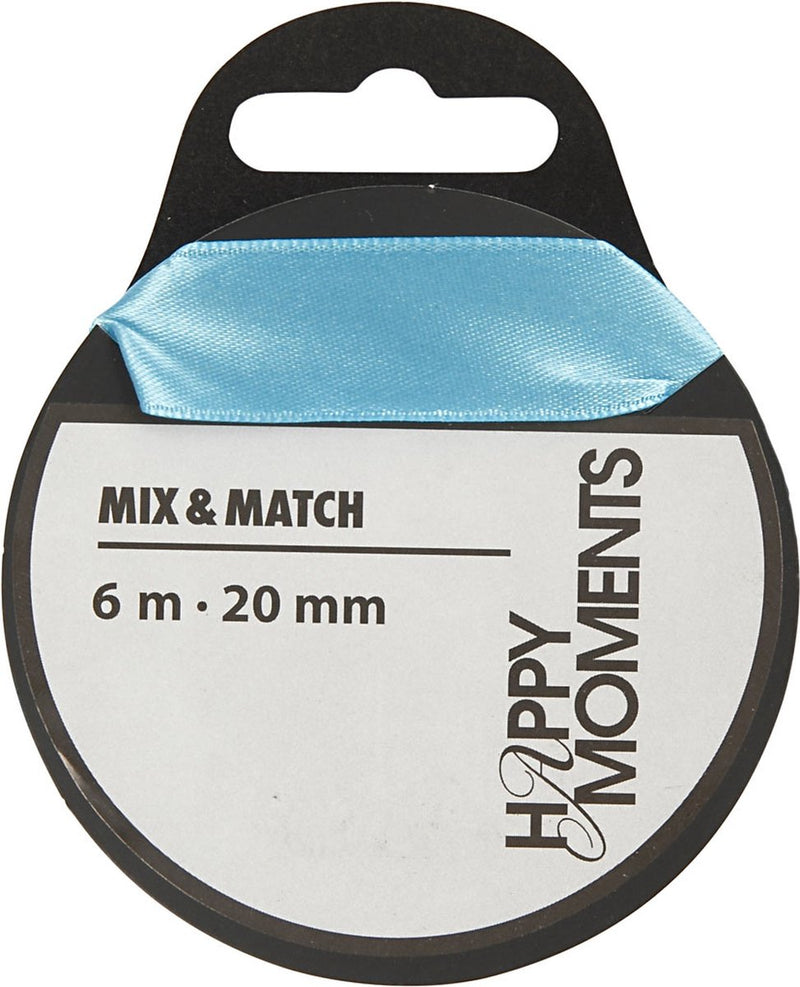 Load image into Gallery viewer, Happy moments satijnlint lichtblauw, 15m

