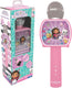 Lexibook gabby’s dollhouse draadloze microfoon met luidspreker, stemvervormer, uitschuifbare telefoonhouder en bluetooth-optie