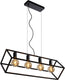 Lucide fabian - hanglamp - 4xe27 - zwart