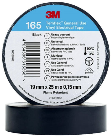 3m temflex - vinyl isolatietape 165 - zwart
