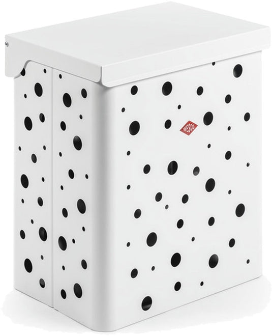 Wesco wasmand duo 1 met inzet | 64 liter | duo wasbox (2x32 liter) | metaal - mat wit | waskorf