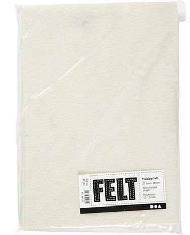 Creativ company hobbyvilt off-white a4, 10 vellen