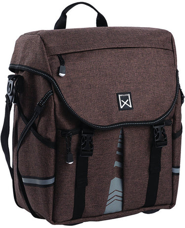 Willex pakaftas s 1200 - enkele fietstas - 10liter- bruin