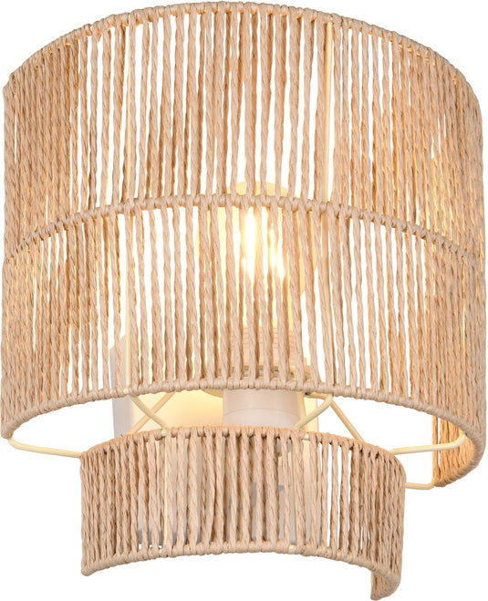 Rl live your light reality satna - wandlamp - wit mat - excl. 1x e27 4 w - wandmontage - geschikt voor vaste montage of stekker - casalum