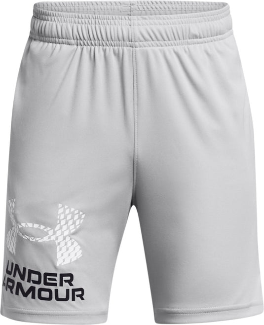 Under armour ua tech logo shorts jongens sportbroek - grijs
