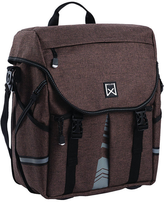 Willex pakaftas xl 1200 - enkele fietstas - 25liter- bruin