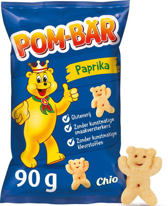Chio pom-bär paprika - chips - 10x90 gram
