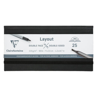 Clairefontaine • layout alcohol markers boek 220g 11x22cm 25x