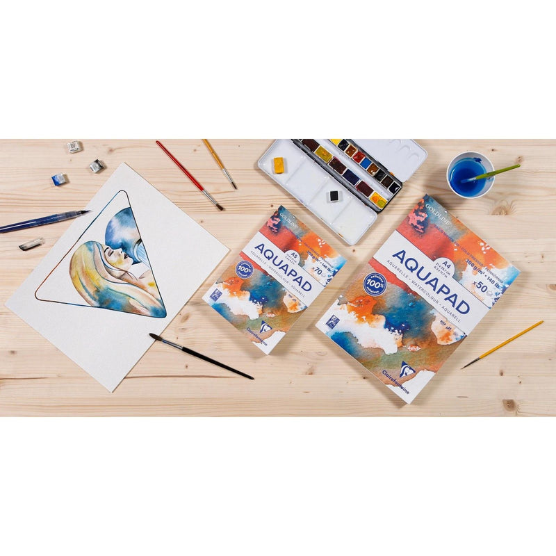 Load image into Gallery viewer, Clairefontaine • aquapad aquarelpapier 300g fijne textuur a4 50x
